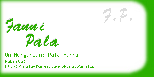 fanni pala business card